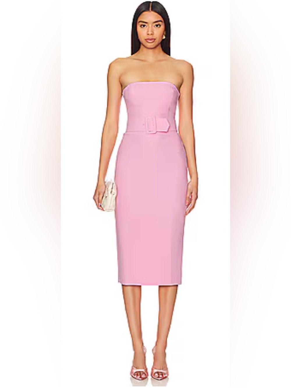 Amanda Uprichard Fae Midi Dress NWT Antique Rose Size Small